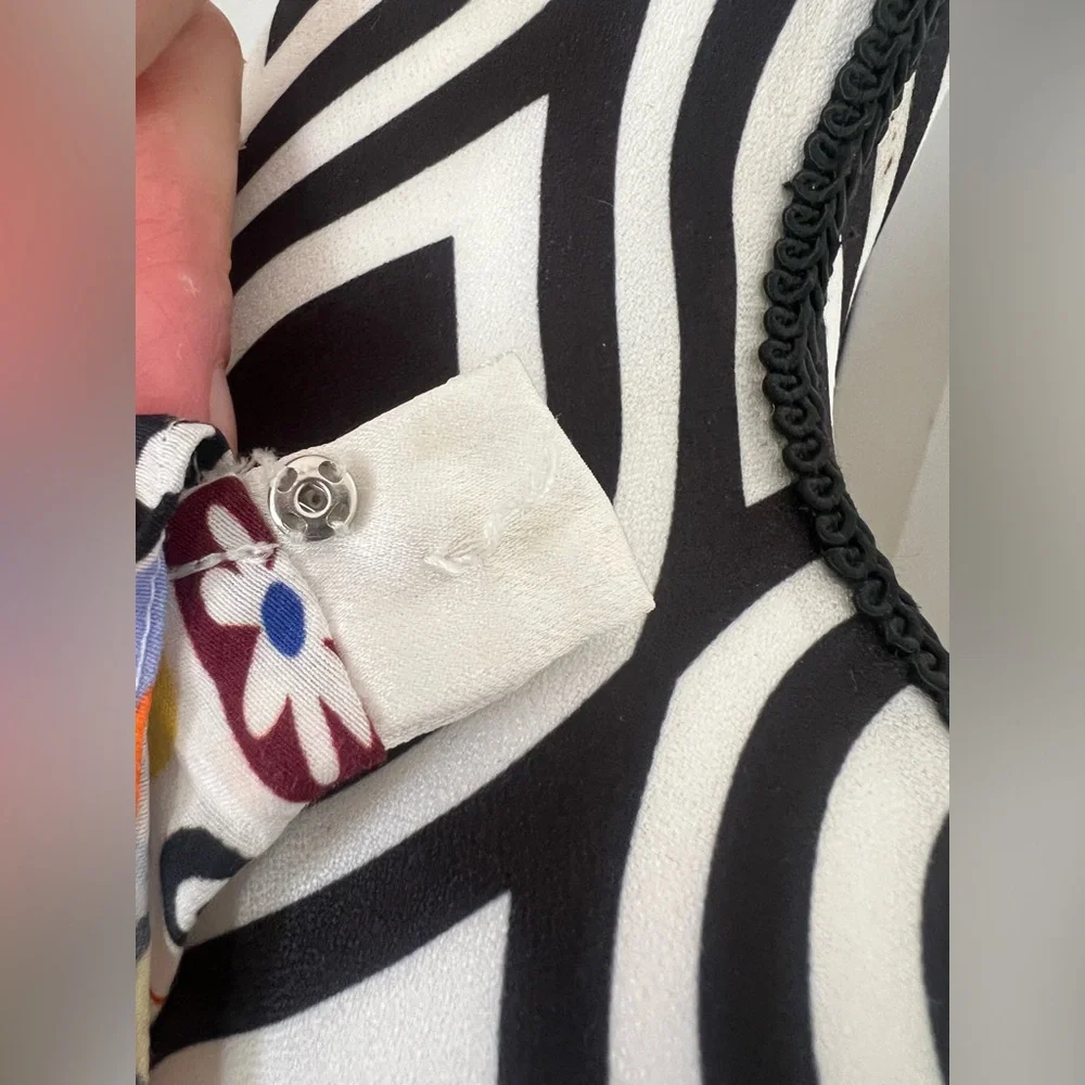 NWT STAUD Caya Tiered Flowy Retro Millefiori Multi Print Maxi Dress - Picture 10 of 16